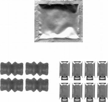 HELLA 8DZ 355 204-251 - Tarvikesarja, jarrupala inparts.fi