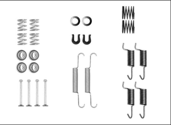 HELLA 8DZ 355 205-941 - Tarvikesarja, seisontajarru inparts.fi