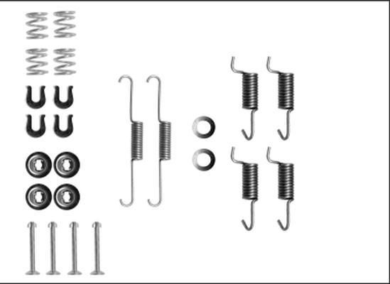 HELLA 8DZ 355 205-911 - Tarvikesarja, seisontajarru inparts.fi