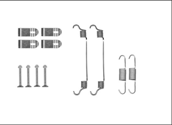 HELLA 8DZ 355 205-981 - Tarvikesarja, seisontajarru inparts.fi