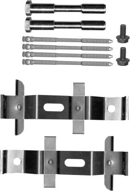 HELLA 8DZ 355 205-511 - Tarvikesarja, jarrupala inparts.fi