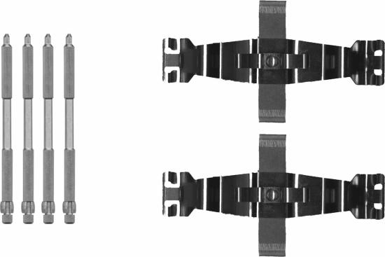 HELLA 8DZ 355 205-691 - Tarvikesarja, jarrupala inparts.fi