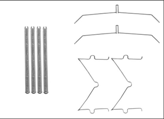 HELLA 8DZ 355 205-641 - Tarvikesarja, jarrupala inparts.fi