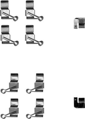 HELLA 8DZ 355 205-191 - Tarvikesarja, jarrupala inparts.fi