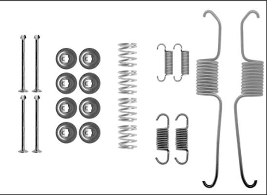 HELLA 8DZ 355 205-801 - Tarvikesarja, jarrukengät inparts.fi