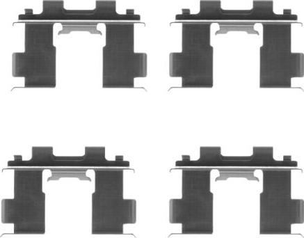 HELLA 8DZ 355 205-391 - Tarvikesarja, jarrupala inparts.fi