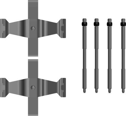 HELLA 8DZ 355 206-441 - Tarvikesarja, jarrupala inparts.fi