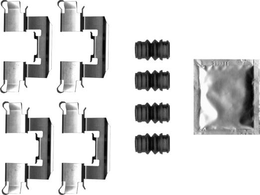 HELLA 8DZ 355 206-411 - Tarvikesarja, jarrupala inparts.fi