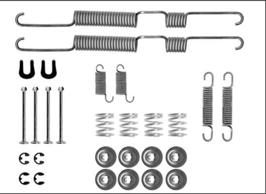 HELLA 8DZ 355 206-061 - Tarvikesarja, jarrukengät inparts.fi