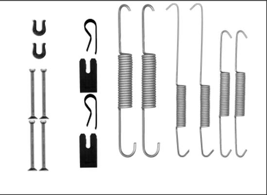 HELLA 8DZ 355 206-031 - Tarvikesarja, jarrukengät inparts.fi