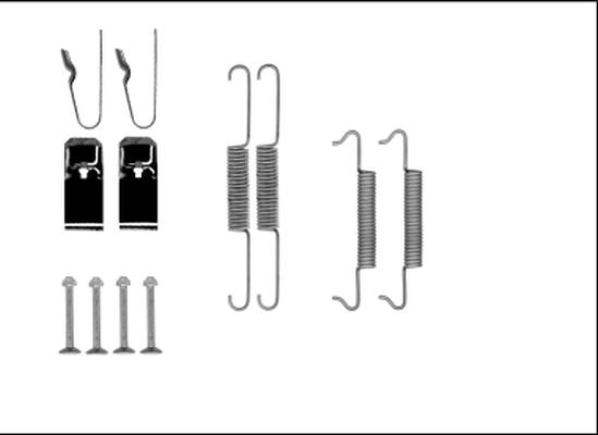 HELLA 8DZ 355 206-131 - Tarvikesarja, seisontajarru inparts.fi