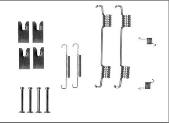 HELLA 8DZ 355 206-121 - Tarvikesarja, seisontajarru inparts.fi