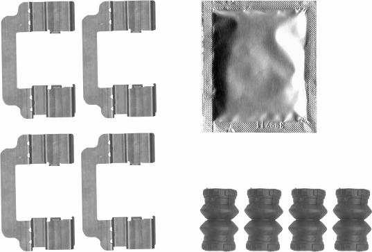 HELLA 8DZ 355 206-831 - Tarvikesarja, jarrupala inparts.fi