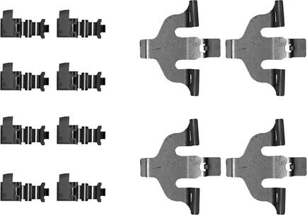 HELLA 8DZ 355 206-251 - Tarvikesarja, jarrupala inparts.fi