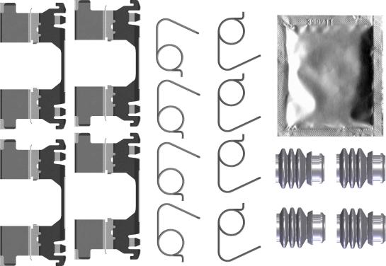 HELLA 8DZ 355 206-791 - Tarvikesarja, jarrupala inparts.fi