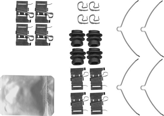 HELLA 8DZ 355 206-781 - Tarvikesarja, jarrupala inparts.fi