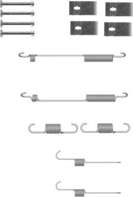 HELLA 8DZ 355 200-941 - Tarvikesarja, jarrukengät inparts.fi