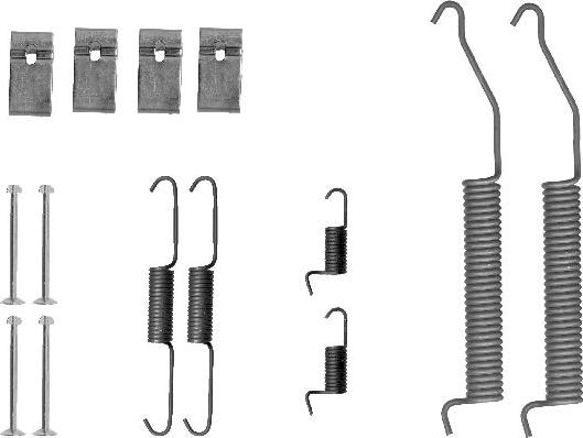 HELLA 8DZ 355 200-951 - Tarvikesarja, jarrukengät inparts.fi