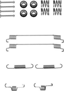 HELLA 8DZ 355 200-901 - Tarvikesarja, jarrukengät inparts.fi