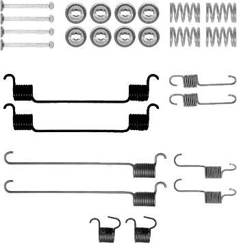 HELLA 8DZ 355 200-981 - Tarvikesarja, jarrukengät inparts.fi