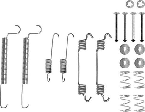 HELLA 8DZ 355 200-461 - Tarvikesarja, jarrukengät inparts.fi