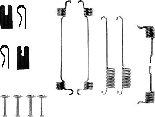 HELLA 8DZ 355 200-481 - Tarvikesarja, jarrukengät inparts.fi