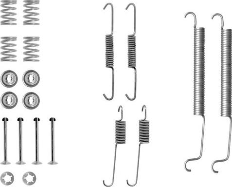 HELLA 8DZ 355 200-431 - Tarvikesarja, jarrukengät inparts.fi