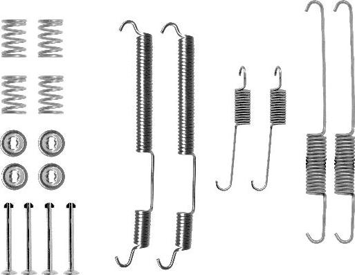 HELLA 8DZ 355 200-421 - Tarvikesarja, jarrukengät inparts.fi