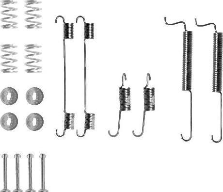 HELLA 8DZ 355 200-591 - Tarvikesarja, jarrukengät inparts.fi