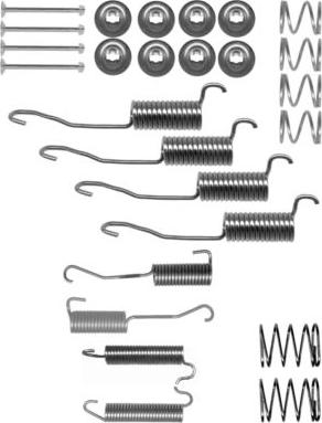 HELLA 8DZ 355 200-501 - Tarvikesarja, jarrukengät inparts.fi