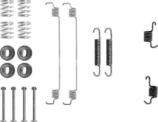 HELLA 8DZ 355 200-511 - Tarvikesarja, jarrukengät inparts.fi