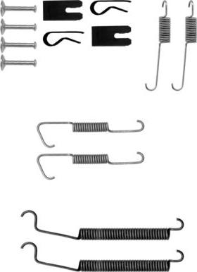 HELLA 8DZ 355 200-631 - Tarvikesarja, jarrukengät inparts.fi