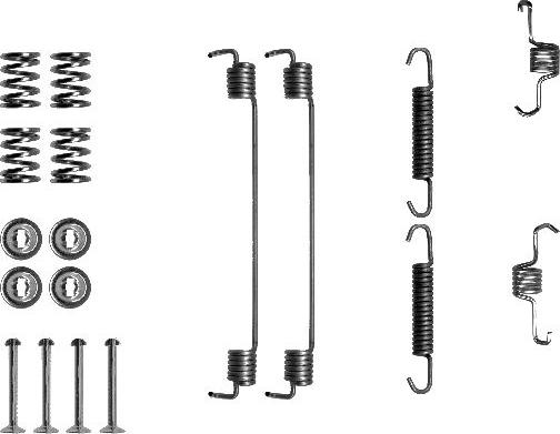 HELLA 8DZ 355 200-671 - Tarvikesarja, jarrukengät inparts.fi