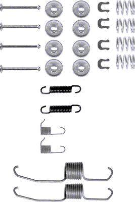 HELLA 8DZ 355 200-041 - Tarvikesarja, jarrukengät inparts.fi