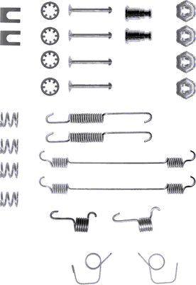 HELLA 8DZ 355 200-021 - Tarvikesarja, jarrukengät inparts.fi