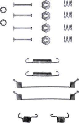 HELLA 8DZ 355 200-071 - Tarvikesarja, jarrukengät inparts.fi