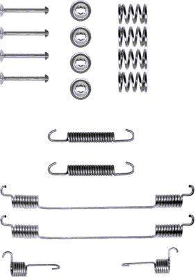 HELLA 8DZ 355 200-151 - Tarvikesarja, jarrukengät inparts.fi