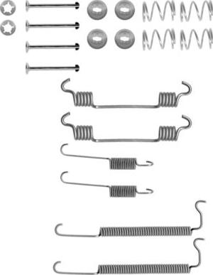 HELLA 8DZ 355 200-811 - Tarvikesarja, jarrukengät inparts.fi