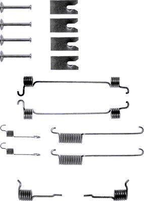 HELLA 8DZ 355 200-301 - Tarvikesarja, jarrukengät inparts.fi