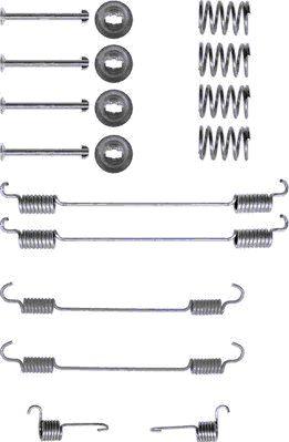 HELLA 8DZ 355 200-381 - Tarvikesarja, jarrukengät inparts.fi