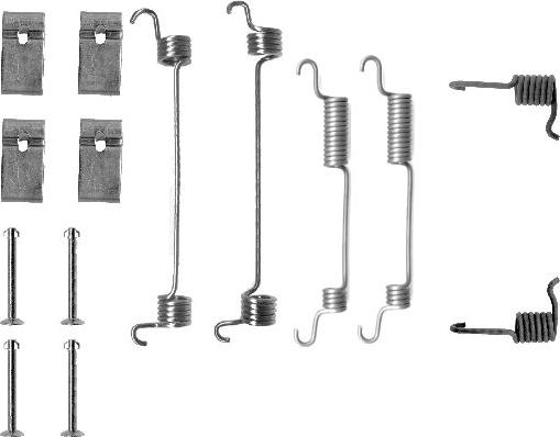 HELLA 8DZ 355 200-321 - Tarvikesarja, jarrukengät inparts.fi