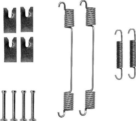 HELLA 8DZ 355 200-751 - Tarvikesarja, jarrukengät inparts.fi