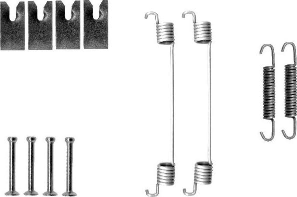 HELLA 8DZ 355 200-701 - Tarvikesarja, jarrukengät inparts.fi