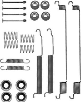 HELLA 8DZ 355 200-781 - Tarvikesarja, jarrukengät inparts.fi