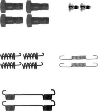 HELLA 8DZ 355 201-921 - Tarvikesarja, seisontajarru inparts.fi