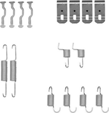 HELLA 8DZ 355 201-971 - Tarvikesarja, seisontajarru inparts.fi