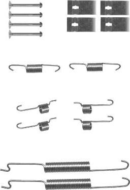 HELLA 8DZ 355 201-011 - Tarvikesarja, jarrukengät inparts.fi