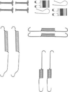 HELLA 8DZ 355 201-031 - Tarvikesarja, jarrukengät inparts.fi