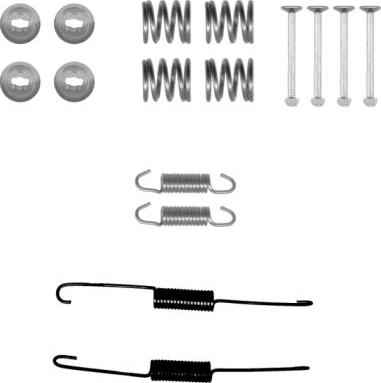 HELLA 8DZ 355 201-021 - Tarvikesarja, jarrukengät inparts.fi