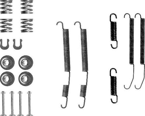 HELLA 8DZ 355 201-071 - Tarvikesarja, jarrukengät inparts.fi